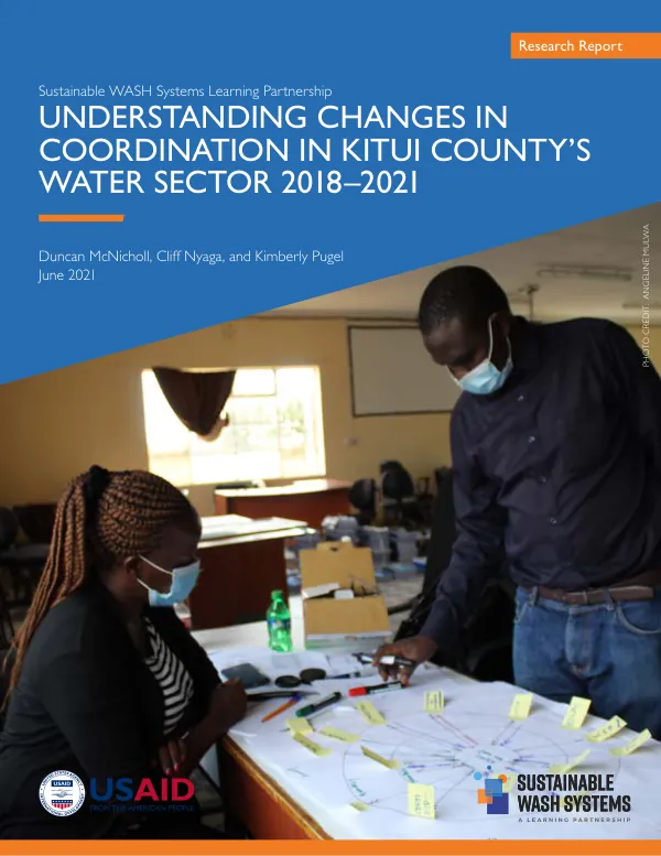 Understanding Changes in Coordination in Kitui County's Water Sector 2018–2021