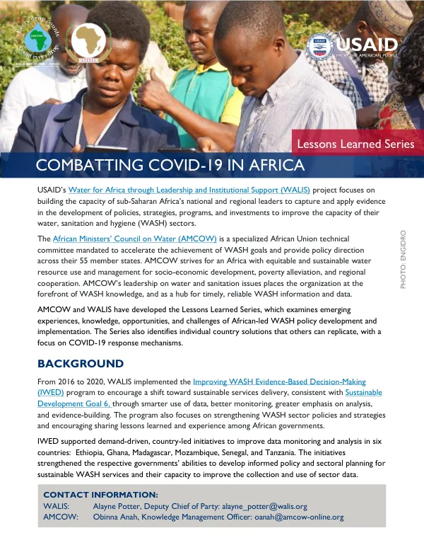 Combatting COVID-19 in Africa: Lessons Learned Series Volume 2: Mozambique