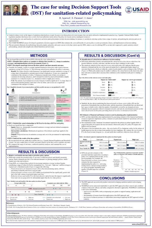 The Case for Using Decision Support Tools (DST) for Sanitation-Related Policymaking