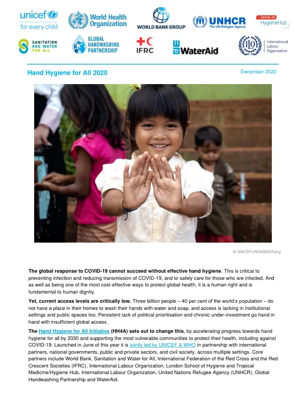Hand Hygiene for All 2020 Report