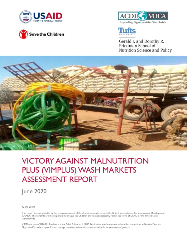 Victory Against Malnutrition Plus (ViMPlus) WASH Markets Assessment Report