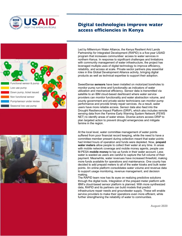 Digital Profile: Digital Technologies Improve Water Access Efficiencies in Kenya