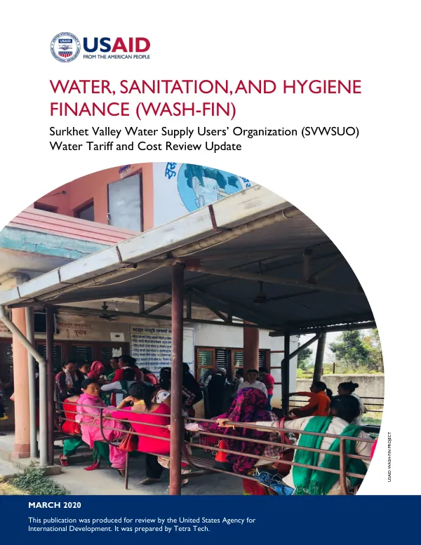 Surkhet Valley Water Supply Users’ Organization (SVWSUO) Water Tariff and Cost Review Update