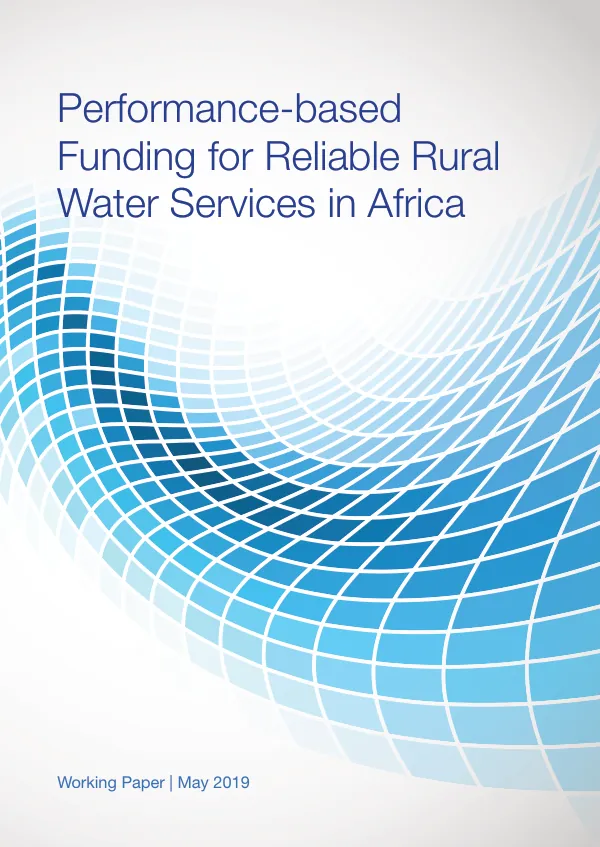 Performance-Based Funding for Reliable Rural Water Services in Africa