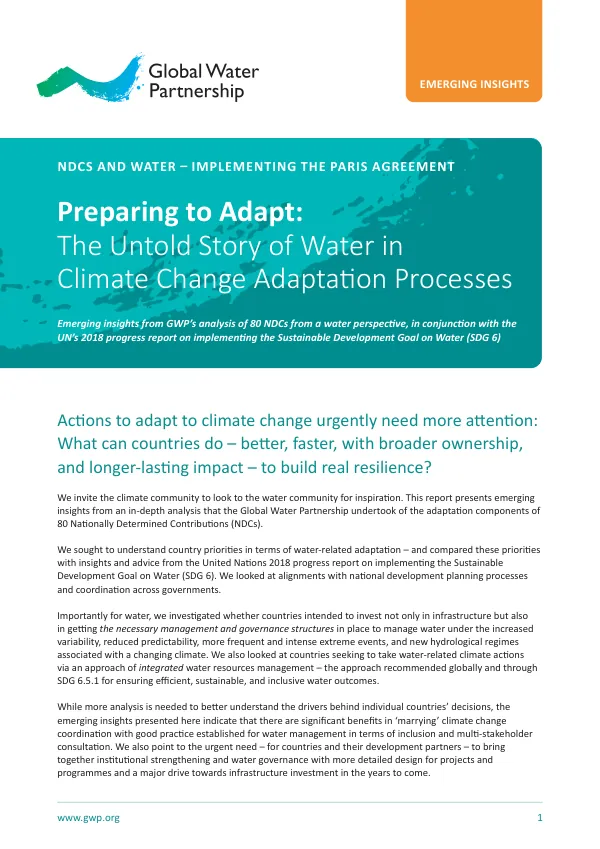 Preparing to Adapt: The Untold Story of Water in Climate Change Adaptation Processes