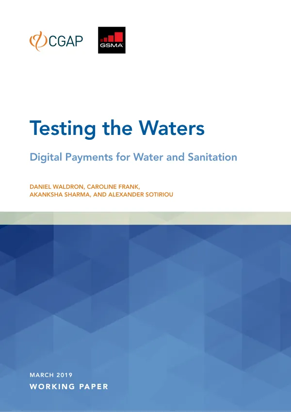 Testing the Waters: Digital Payments for Water and Sanitation