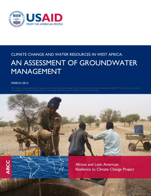 Climate Change and Water Resources in West Africa: An Assessment of Groundwater Management