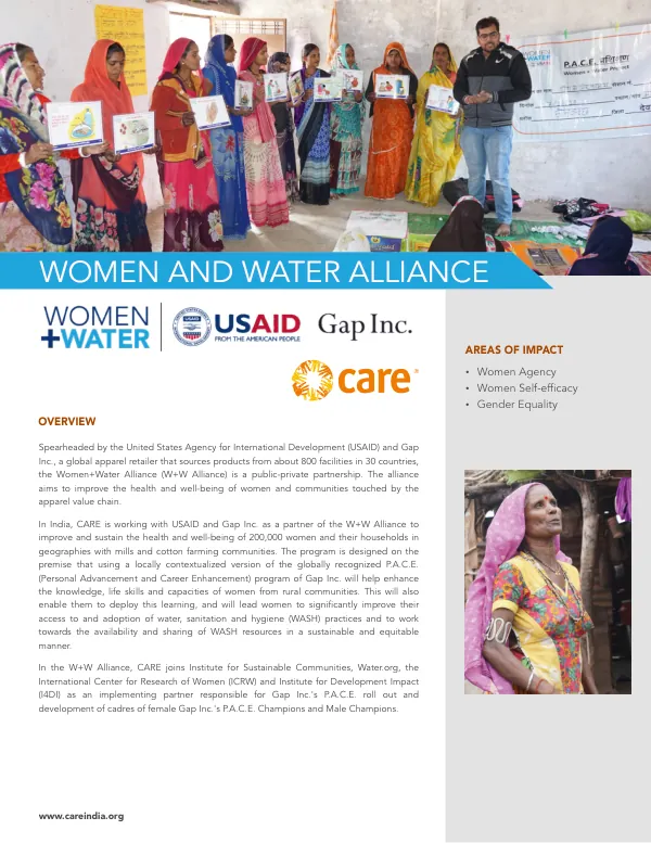 Women + Water CARE Fact Sheet