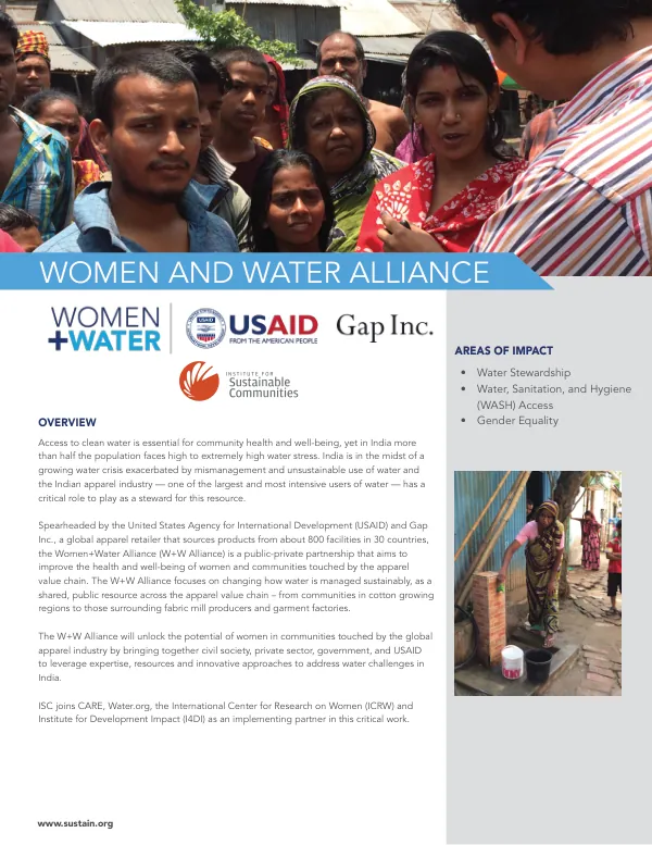 Women + Water ISC Fact Sheet