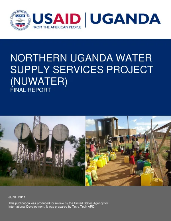 Northern Uganda Water Supply Services (NUWATER) – Final Report
