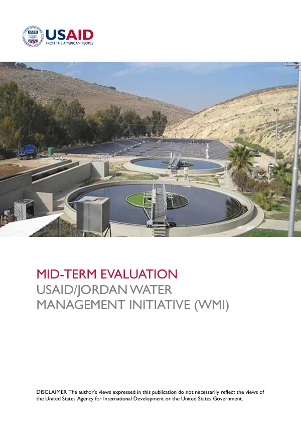 Midterm Evaluation – USAID/Jordan Water Management Initiative (WMI)