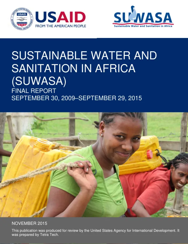 Sustainable Water and Sanitation in Africa (SUWASA) – Final Report