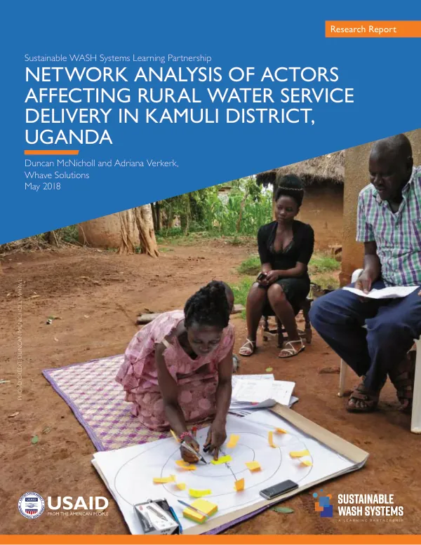 Network Analysis of Actors Affecting Rural Water Service Delivery In Kamuli District, Uganda