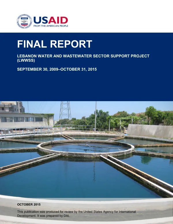 Final Report: Lebanon Water and Wastewater Sector Support Project (LWWSS)