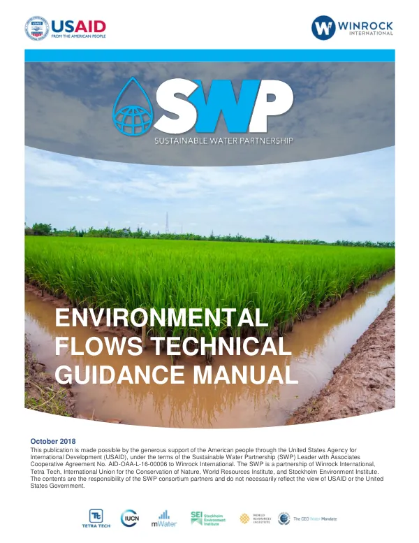 Environmental Flows Technical Guidance Document