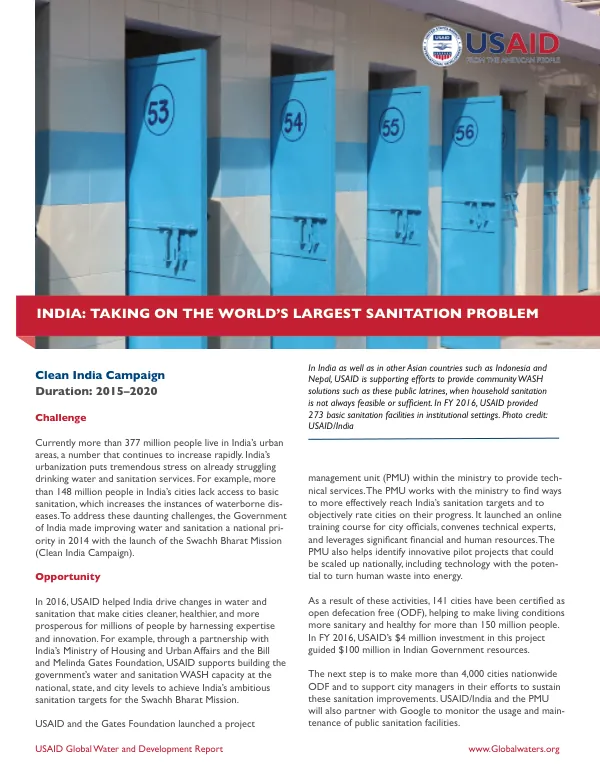 Project Profile: Clean India Campaign