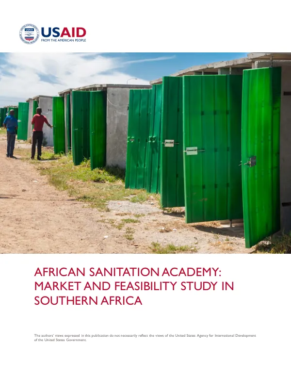 African Sanitation Academy: Market and Feasibility Study in Southern Africa