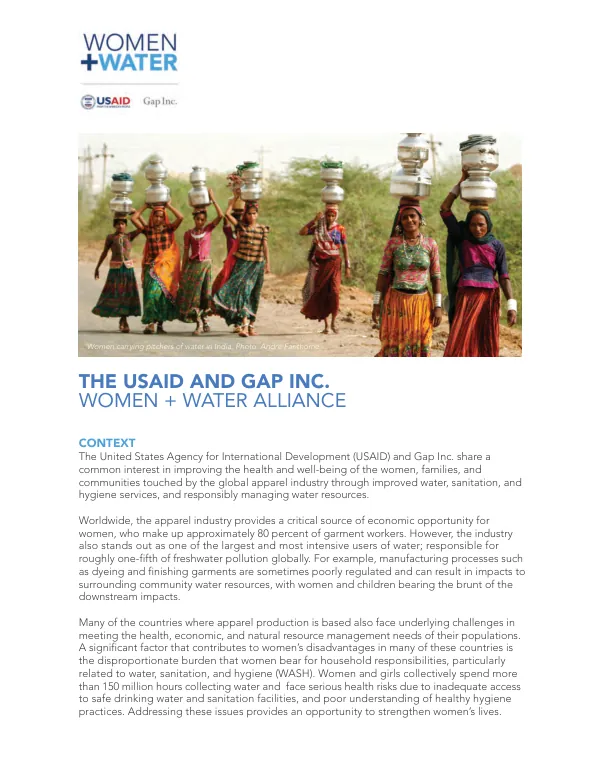 Women + Water Fact Sheet