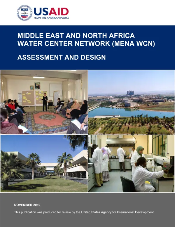 Middle East and North Africa Water Center Network (MENA WCN) Assessment and Design