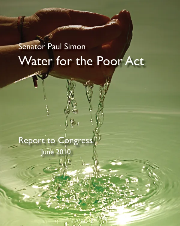 Senator Paul Simon Water for the Poor Act: 2010 Report to Congress