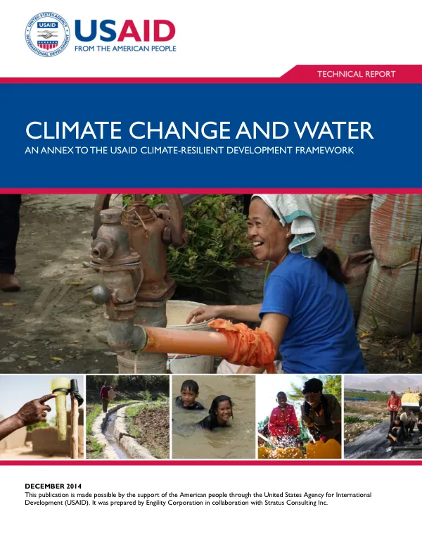 Climate Change and Water: An Annex to the USAID Climate-Resilient Development Framework