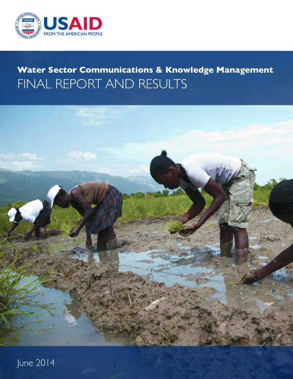 Water Sector Communications and Knowledge Management (WSCKM) Project : Final Report and Results