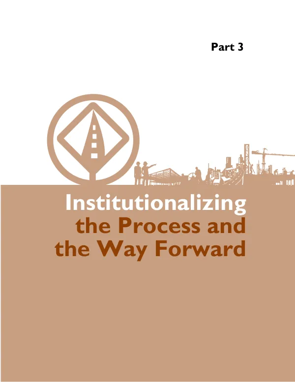 FIRE-D Guidebook Chapter 7: Institutionalizaing Improved Urban Management and Infrastructure Development