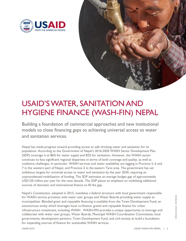 USAID's WASH-FIN Nepal