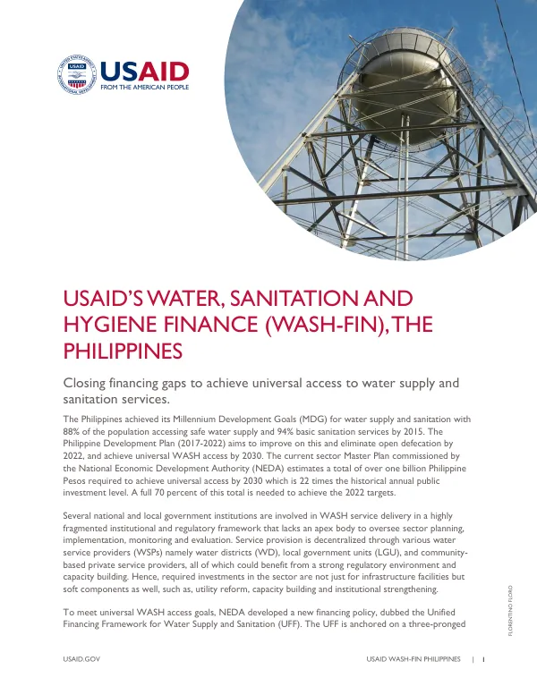 USAID's WASH-FIN Philippines