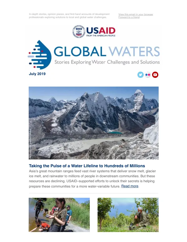 Global Waters Stories - July 2019