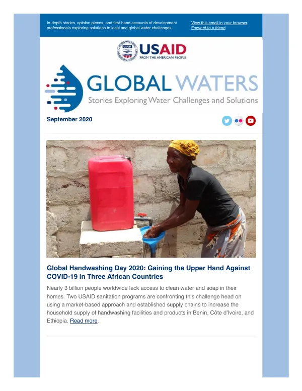 Global Waters Stories - September 2020
