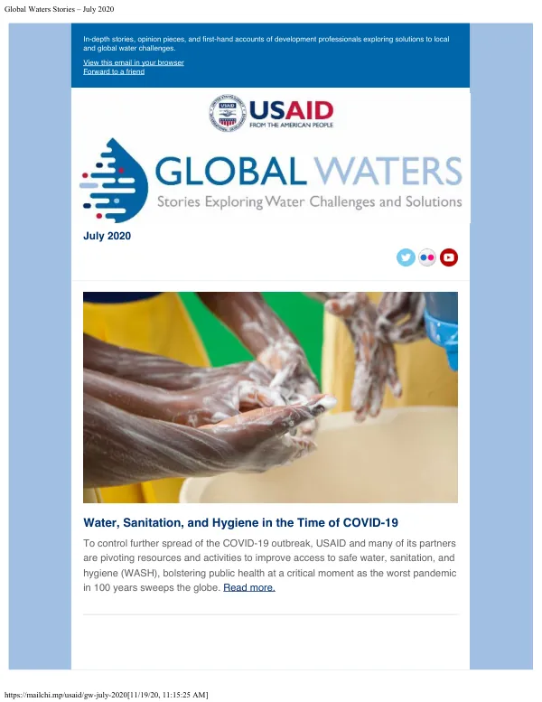 Global Waters Stories - July 2020