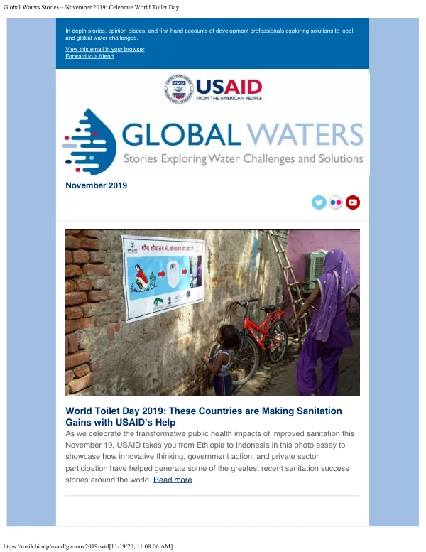 Global Waters Stories - November 2019