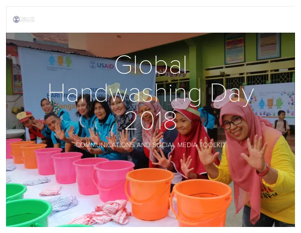 Social Media Toolkit: Global Handwashing Day 2018