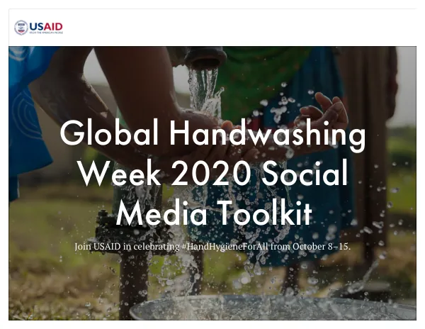 Social Media Toolkit: Global Handwashing Week 2020