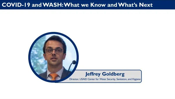 Webinar Slides for COVID-19 and WASH: What We Know and What's Next