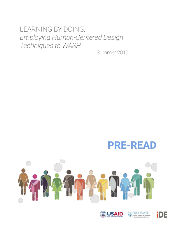 Learning by Doing: Employing Human-Centered Design Techniques to WASH