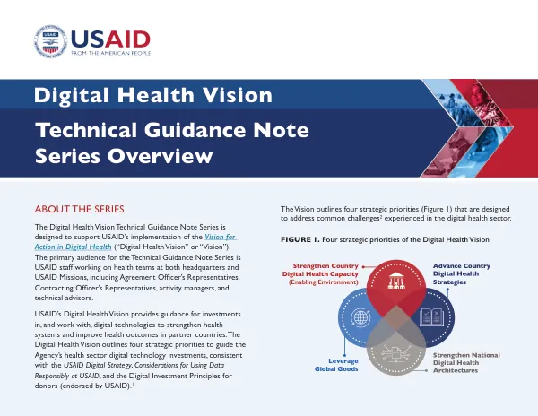 Digital Health Vision: Technical Guidance Note Series Overview