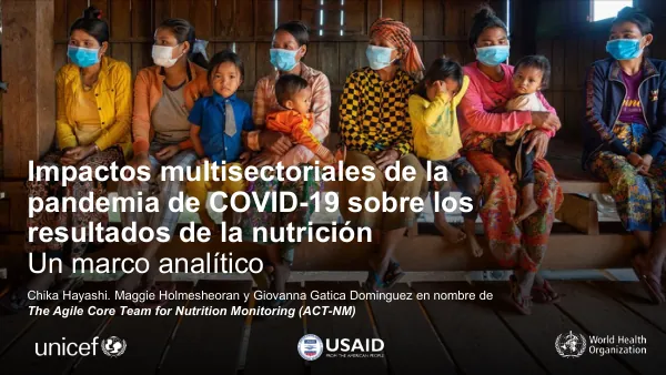 Multi-sectoral Impacts of COVID-19 Pandemic on Nutrition Outcomes: Analytical Framework Webinar Slides (Spanish)