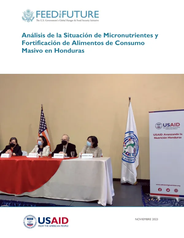 Análisis de la Situación de Micronutrientes y Fortificación de Alimentos en Honduras
