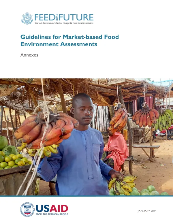 Guidelines for Market-based Food Environment Assessments: Annexes