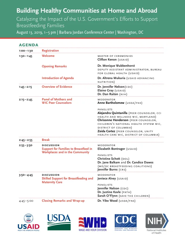 Final WBW Event Agenda & Bios 2019