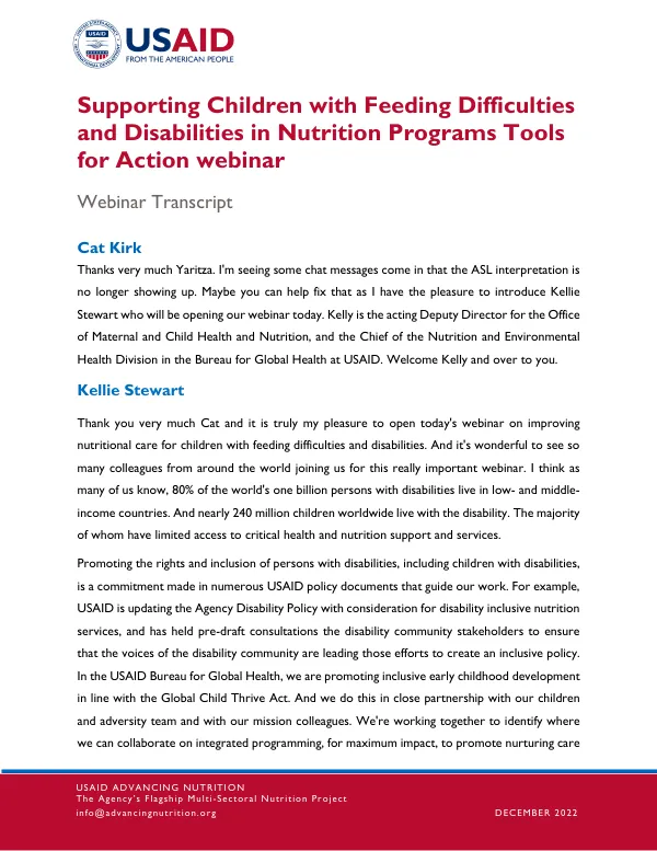 Disability Webinar Transcript (English)