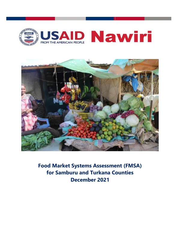 Food Market Systems Assessment (FMSA) for Samburu and Turkana Counties (December 2021)