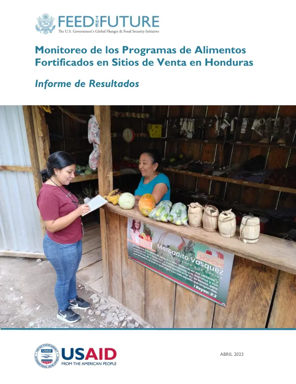 Monitoring Fortified Food Programs in Honduras Sales Sites