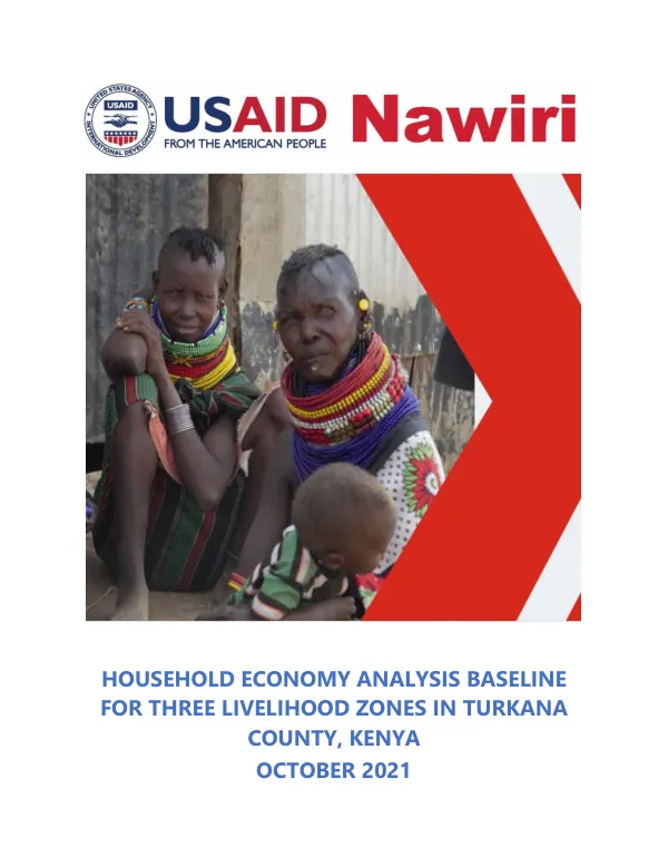 Household Economy Analysis Baseline for Turkana County, Kenya (October 2021)