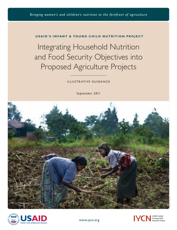 Illustrative Guidance for Integrating Household Nutrition and Food Security