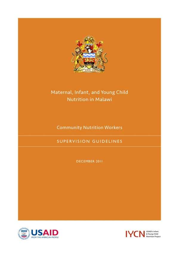 Government of Malawi/PATH MYICN Supervision Guide