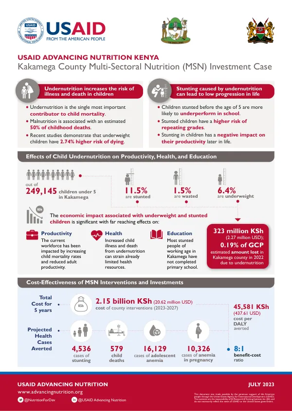 Kakamega County Multi-Sectoral Nutrition Investment Case (July 2023)