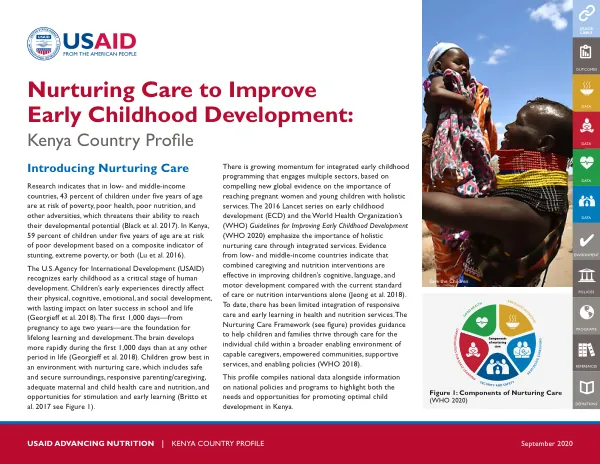 Nurturing Care for Early Childhood Development: Kenya Country Profile